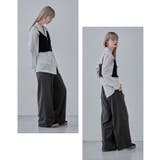 etoll エトル ストレッチタックワイドパンツ | Fashion Letter | 詳細画像9 