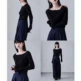 etoll エトル ボートネックリブニット | Fashion Letter | 詳細画像4 