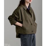 etoll エトル ステンカラードルマンショートトレンチコート | Fashion Letter | 詳細画像13