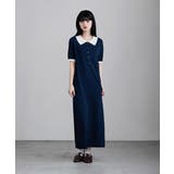 etoll エトル バイカラーポロ襟ニットワンピース | Fashion Letter | 詳細画像16 