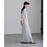 etoll エトル バイカラーポロ襟ニットワンピース | Fashion Letter | 詳細画像18 