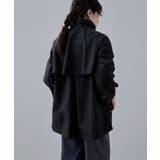 etoll エトル 2wayスタンドカラーAラインコート | Fashion Letter | 詳細画像4 