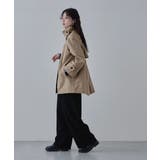 etoll エトル 2wayスタンドカラーAラインコート | Fashion Letter | 詳細画像13 