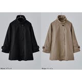 etoll エトル 2wayスタンドカラーAラインコート | Fashion Letter | 詳細画像16 