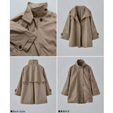 etoll エトル 2wayスタンドカラーAラインコート | Fashion Letter | 詳細画像17 