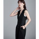 etoll エトル コルセット風ウエストタックオールインワン | Fashion Letter | 詳細画像13 