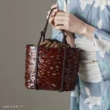 asaka アサカ 巾着付きブラウンかごバッグ | Fashion Letter | 詳細画像6 