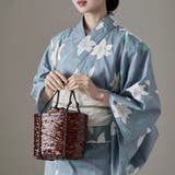 asaka アサカ 巾着付きブラウンかごバッグ | Fashion Letter | 詳細画像8 