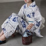 asaka アサカ 巾着付きブラウンかごバッグ | Fashion Letter | 詳細画像10 