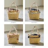 asaka アサカ 巾着付きかごバッグ | Fashion Letter | 詳細画像3