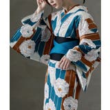 I：矢絣に万寿菊 | asaka アサカ 綿仕立て上がり浴衣＋半幅帯 | Fashion Letter