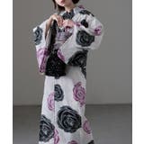 L:薔薇 黒・紫 | asaka アサカ 大人浴衣ブランドasaka | Fashion Letter