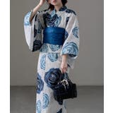 M:薔薇 藍色 | asaka アサカ 大人浴衣ブランドasaka | Fashion Letter