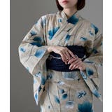 C:蓮 縹色 | asaka アサカ 大人浴衣ブランドasaka | Fashion Letter