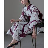 M:露草に花 葡萄色 | asaka アサカ 大人浴衣ブランドasaka | Fashion Letter