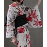 A:水玉と金魚 白色 | asaka アサカ 大人浴衣ブランドasaka | Fashion Letter