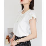 オフホワイト | aity アイティ フレンチスリーブTシャツ | Fashion Letter