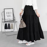 aity アイティ 4段ティアードマキシスカート | Fashion Letter | 詳細画像1 