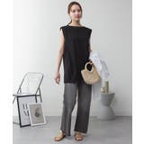 aity アイティ 肩タックノースリーブボートネックTシャツ | Fashion Letter | 詳細画像2 