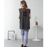 aity アイティ 肩タックノースリーブボートネックTシャツ | Fashion Letter | 詳細画像9 