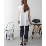 aity アイティ 肩タックノースリーブボートネックTシャツ | Fashion Letter | 詳細画像17 