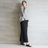 aity アイティ ウエストリブストレッチツイルロングスカート | Fashion Letter | 詳細画像3 