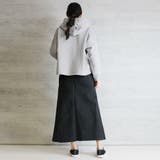 aity アイティ ウエストリブストレッチツイルロングスカート | Fashion Letter | 詳細画像4 