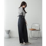 aity アイティ サスペンダー付きデニムハイウェストワイドパンツ | Fashion Letter | 詳細画像8 
