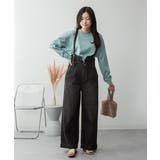 aity アイティ サスペンダー付きデニムハイウェストワイドパンツ | Fashion Letter | 詳細画像16 