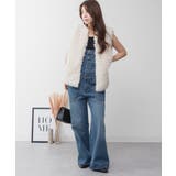 ブルー | aity アイティ デニムサロペットワイドパンツ | Fashion Letter