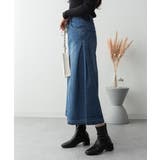aity アイティ サイドタックデニムロングフレアスカート | Fashion Letter | 詳細画像13 