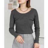 チャコールグレー | aity アイティ コットンフライスロングスリーブ | Fashion Letter