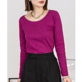 ラズベリー | aity アイティ コットンフライスロングスリーブ | Fashion Letter