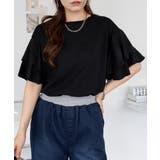 ブラック | aity アイティ コットンフレア袖 | Fashion Letter