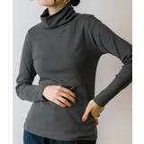 チャコールグレー | aity アイティ コットンハイネックカットソー | Fashion Letter