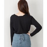 aity アイティ コットンスクエアネック無地カットソー | Fashion Letter | 詳細画像5 