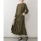 カーキ | aity アイティ ティアードロングワンピース | Fashion Letter