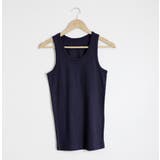 ネイビー | aity アイティ コットンフライスタンクトップ | Fashion Letter