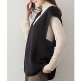 aity アイティ 深Vネックニットベスト | Fashion Letter | 詳細画像4 
