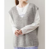 aity アイティ 深Vネックニットベスト | Fashion Letter | 詳細画像12 