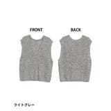 aity アイティ 深Vネックニットベスト | Fashion Letter | 詳細画像16 