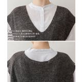 aity アイティ 深Vネックニットベスト | Fashion Letter | 詳細画像17 
