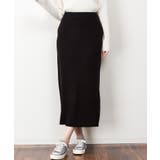 ブラック | aity アイティ クレリックタイトニットスカート | Fashion Letter