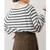 aity アイティ Vネックボーダードルマンニット | Fashion Letter | 詳細画像4 