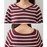 aity アイティ Vネックボーダードルマンニット | Fashion Letter | 詳細画像17 