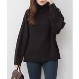 aity アイティ バルキーサイドボタンハイネックセーター | Fashion Letter | 詳細画像2 