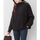 aity アイティ バルキーサイドボタンハイネックセーター | Fashion Letter | 詳細画像3 