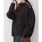 aity アイティ バルキーサイドボタンハイネックセーター | Fashion Letter | 詳細画像4 
