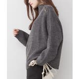 aity アイティ バルキーサイドボタンハイネックセーター | Fashion Letter | 詳細画像9 