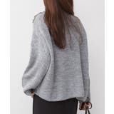 aity アイティ バルキーサイドボタンハイネックセーター | Fashion Letter | 詳細画像15 